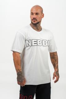 NEBBIA Olympia Tričko s krátkým rukávem LEGACY 711 White Barva: Bílá, Velikost: L