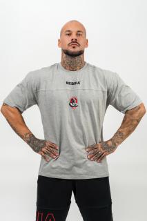 NEBBIA Olympia Tričko s krátkým rukávem LEGENDARY 712 Light Grey Barva: Světle šedá, Velikost: M