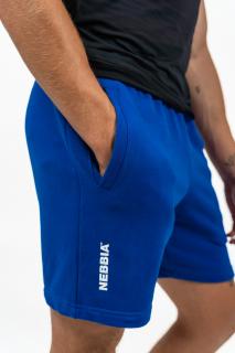 NEBBIA Performance+ Teplákové Relaxed-Fit Kraťasy Maximum 336 Blue Barva: Modrá, Velikost: XL