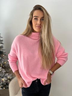 Oversize svetr Madie růžová Velikost: UNI