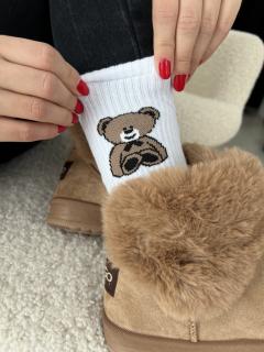 Ponožky TEDDY bílá Velikost: UNI