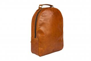 Dámský kožený batoh 7l hnědý DIMPLE - SAJO, řemeslná výroba