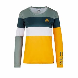 Běžecké triko COLORBLOK YELLOW W Barva: Žlutá, Velikost: M