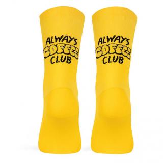 Ponožky ALWAYS COFFEE CLUB yellow Velikost: L-XL (EU 42-45)
