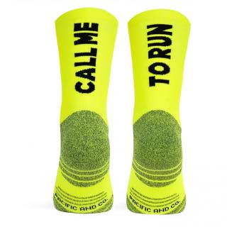 Ponožky CALL ME - YELLOW Velikost: L-XL (EU 42-45)