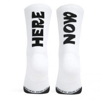 Ponožky HERE NOW - WHITE Velikost: L-XL (EU 42-45)