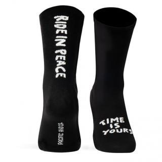 Ponožky RIDE IN PEACE Black Velikost: S-M (EU 37-41)