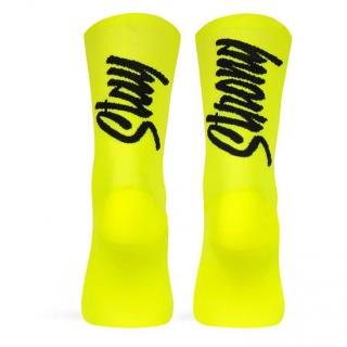 Ponožky STAY STRONG Neon Yellow Velikost: S-M (EU 37-41)