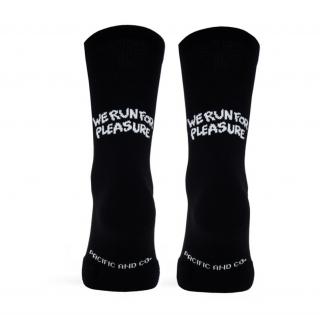 Run For Pleasure Black Socks Velikost: L-XL (EU 42-45)