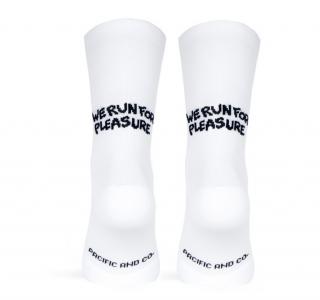 Run For Pleasure White Socks Velikost: L-XL (EU 42-45)