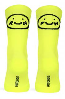 Smile Run Socks Neon Velikost: L-XL (EU 42-45)