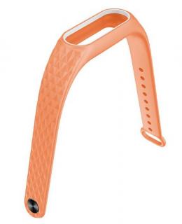 Náhradní řemínek fitness náramek Xiaomi/ Aligator M2- dvoubarevný SWB1 Barva: Oranžová/Bílá