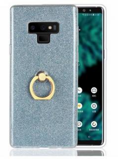 Silikonový lesklý zadní kryt pro Samsung Note 9 se stojánkem PZK17 Barva: Modrá