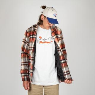 Butter Goods Flannel Plaid Overshirt Natural Velikost: L