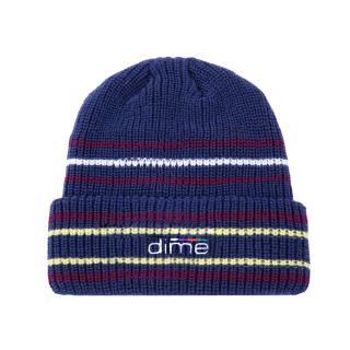 Dime Striped Beanie Navy