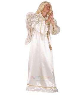 Andělský kostým saténový Dámské velikosti kostýmů: L (44-46)