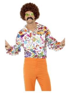 Barevná košile hippie Pánské velikosti kostýmů: L (50-52)