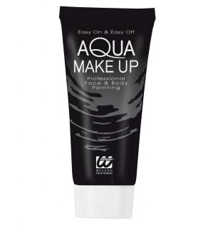 Barva Aqua Make Up na obličej a tělo černá v tubě