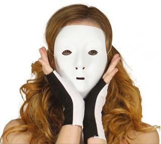 Bílá maska na domalování