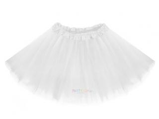 Bílá TUTU sukně pro děti 30 cm Barva tylové tutu sukně: bílá