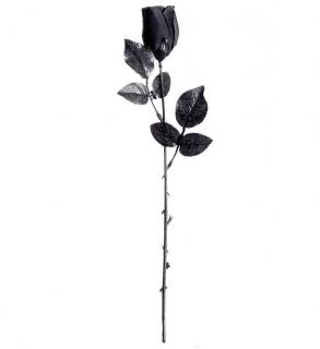 Černá umělá růže