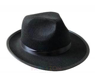 Černý klobouk Gangster