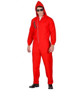 Červená kombinéza Money Heist Pánské velikosti kostýmů: XL (54-56)