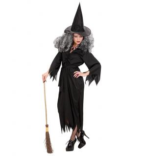 Dámský kostým čarodějnice černý Dámské velikosti kostýmů: M (40-42)