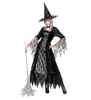 Dámský kostým čarodějnice s pavučinami Dámské velikosti kostýmů: L (44-46)
