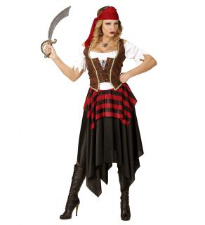 Dámský kostým pirátky dospělý Dámské velikosti kostýmů: M (40-42)