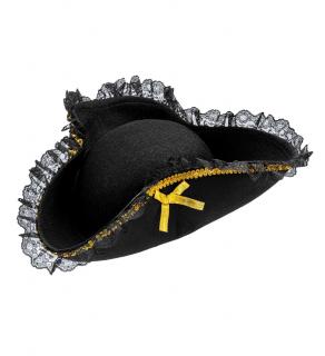 Dámský pirátský klobouk třírohák