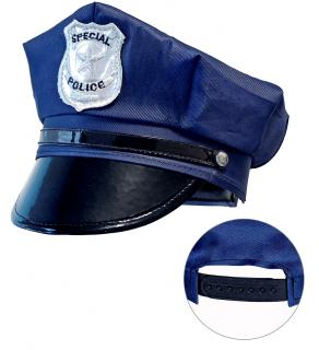 Dětská policejní čepice modrá