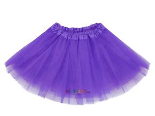 Dětská sukýnka fialová 30 cm Barva tylové tutu sukně: fialová