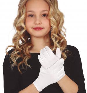 Dětské bílé rukavice
