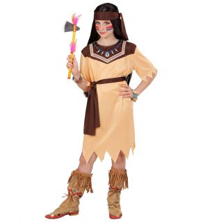 Dětský kostým indiánky Dětské Velikosti Kostýmů: 116 cm (4-5 let)