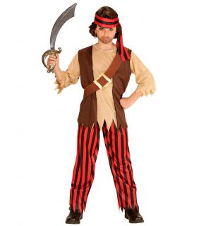 Dětský kostým piráta Dětské velikosti kostýmů: 140 cm (8-10 let)