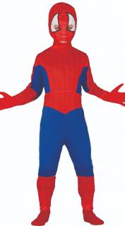 Dětský kostým Spiderman (kombinéza, kukla) Dětské velikosti kostýmů: 116 cm (4-5 let)