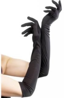 Dlouhé rukavice černé