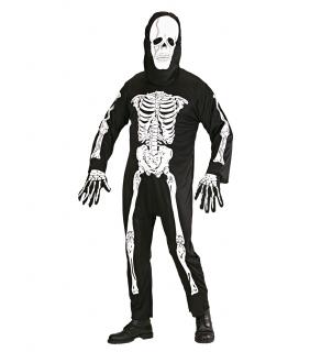 Halloween kostým Kostlivec pro dospělé Pánské velikosti kostýmů: M (46-48)