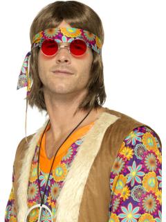 Hippie brýle lenonky červené