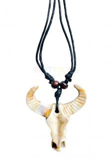 Indiánský náhrdelník s buvolem