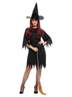 Kostým čarodějnice černý Dámské velikosti kostýmů: M (40-42)