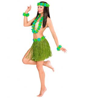 Kostým havajská tanečnice zelený set