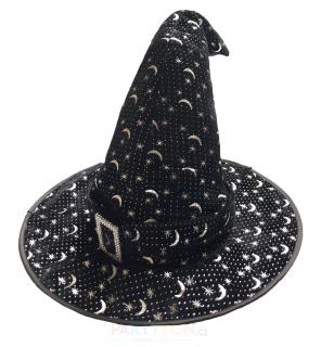 Kouzelnický klobouk černý