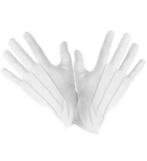 Krátké rukavice bílé