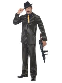 Mafiánský kostým s pruhy Pánské velikosti kostýmů: L (50-52)