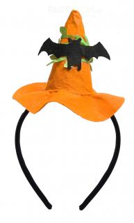 Malý Halloween klobouk na čelence