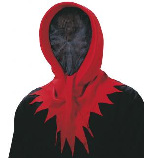 Maska kapuce červená smrtka