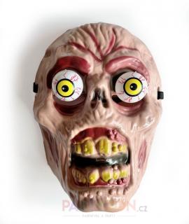 Maska zombie (pohyblivé oči)
