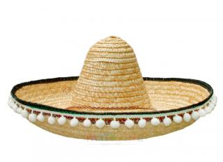 Mexický klobouk sombrero béžové